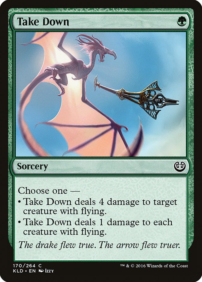 Take Down – Common Magic: The Gathering card from Kaladesh (#170)