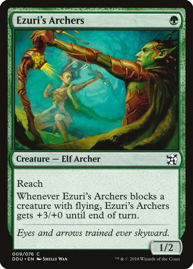 Ezuri's Archers – Common Magic: The Gathering card from Duel Decks: Elves vs. Inventors (#9)
