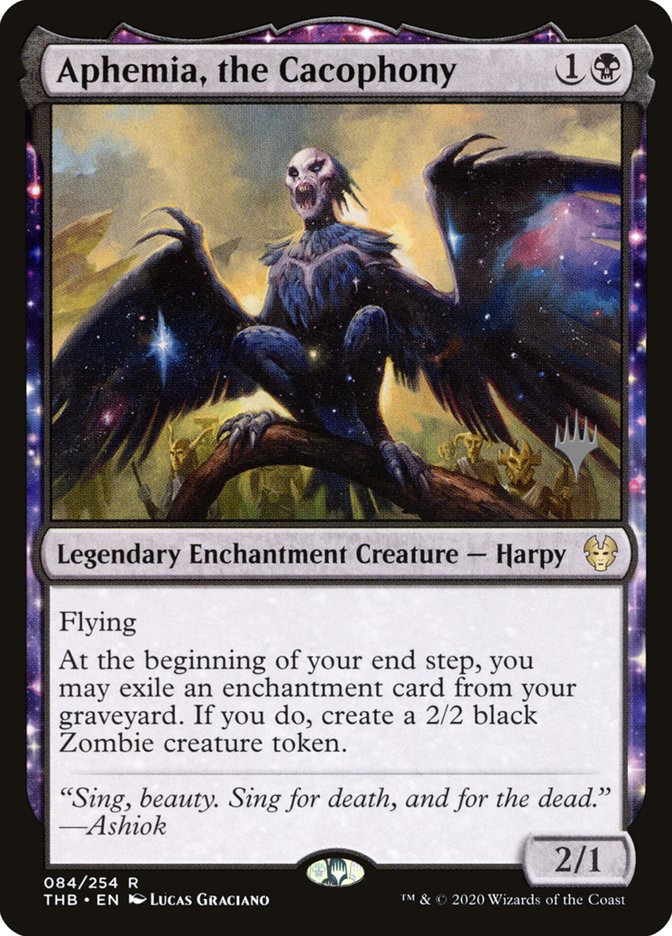Aphemia, the Cacophony – Rare Magic: The Gathering card from Theros Beyond Death Promos (#84p)