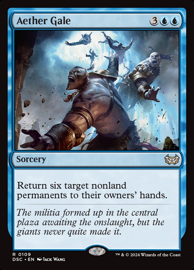 Aether Gale – Rare Magic: The Gathering card from Duskmourn: House of Horror Commander (#109)