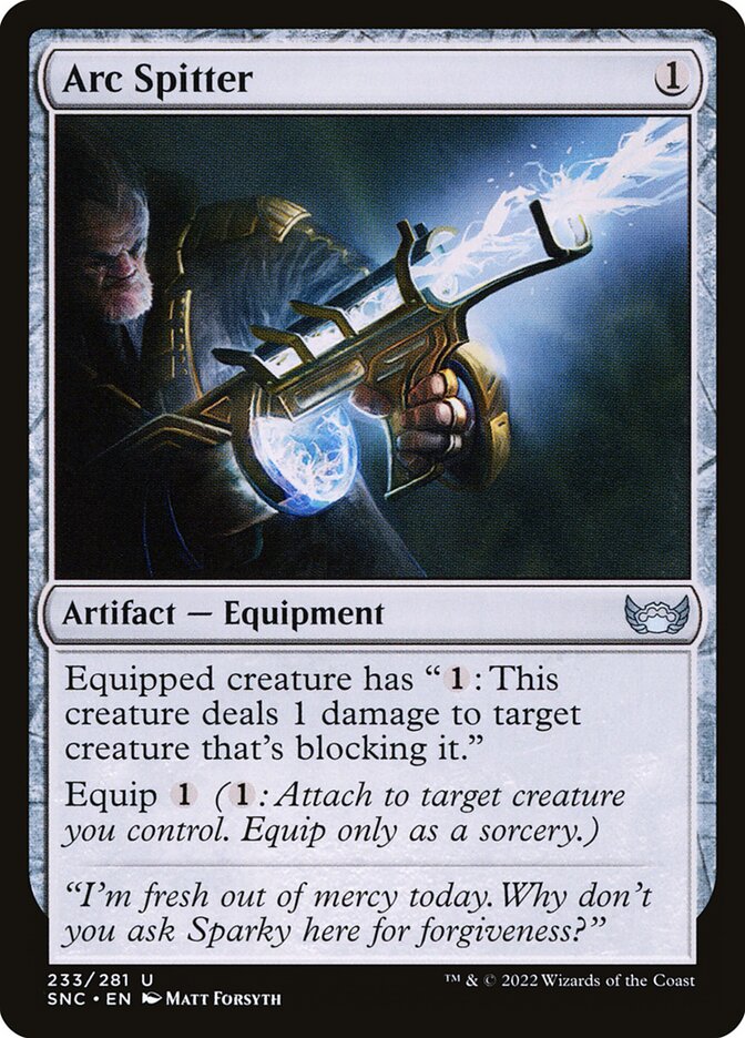Arc Spitter – Uncommon Magic: The Gathering card from Streets of New Capenna (#233)