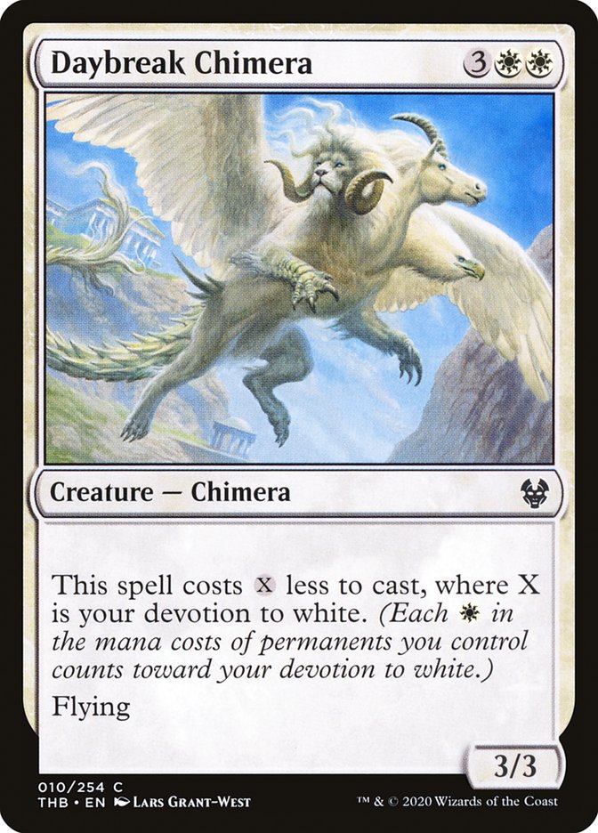 Daybreak Chimera – Common Magic: The Gathering card from Theros Beyond Death (#10)