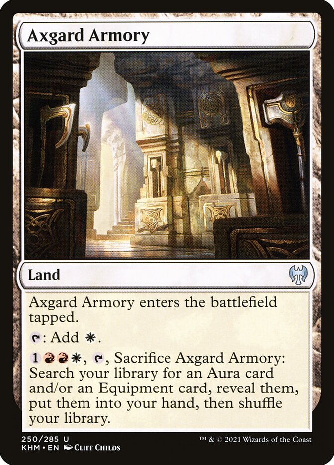 Axgard Armory – Uncommon Magic: The Gathering card from Kaldheim (#250)