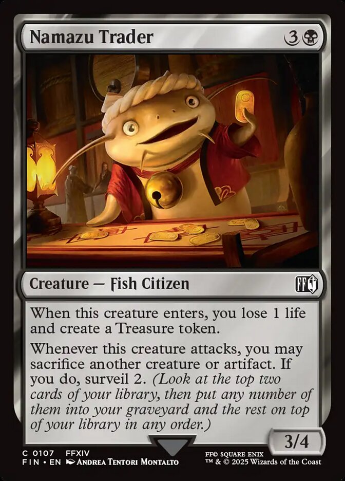 Namazu Trader – Common Magic: The Gathering card from Final Fantasy (#107)