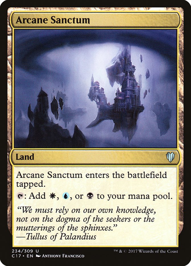 Arcane Sanctum – Uncommon Magic: The Gathering card from Commander 2017 (#234)