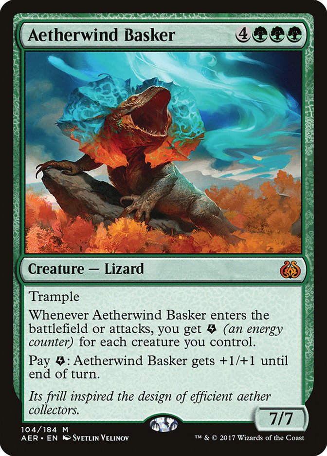 Aetherwind Basker – Mythic Magic: The Gathering card from Aether Revolt (#104)