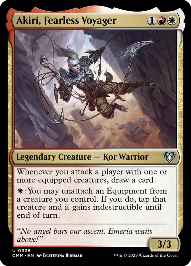 Akiri, Fearless Voyager – Uncommon Magic: The Gathering card from Commander Masters (#335)