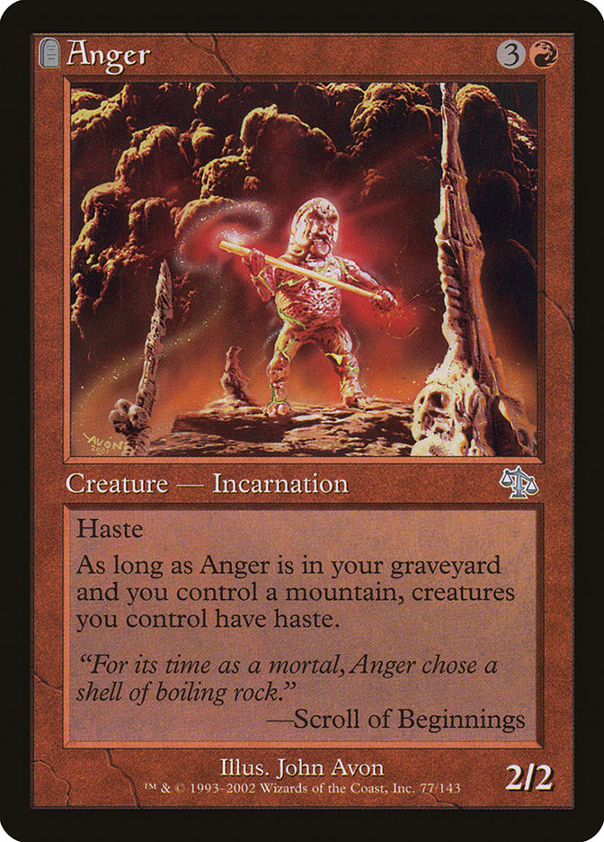 Anger – Uncommon Magic: The Gathering card from Judgment (#77)