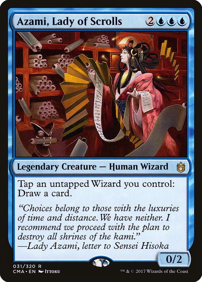 Azami, Lady of Scrolls – Rare Magic: The Gathering card from Commander Anthology (#31)