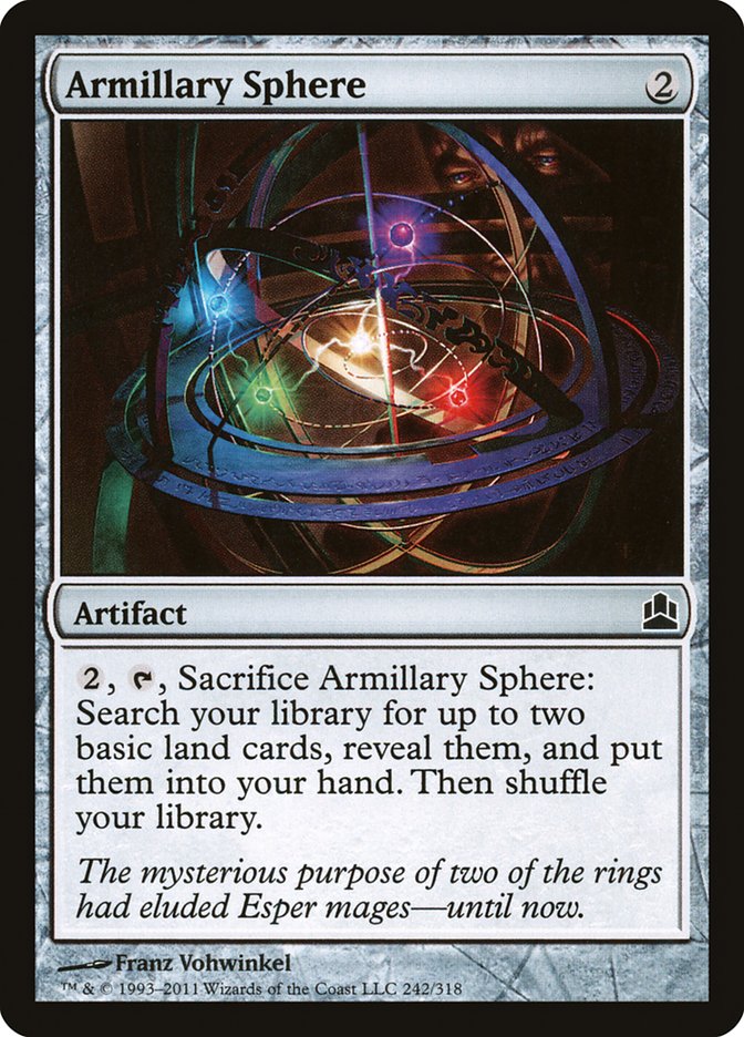Armillary Sphere – Common Magic: The Gathering card from Commander 2011 (#242)