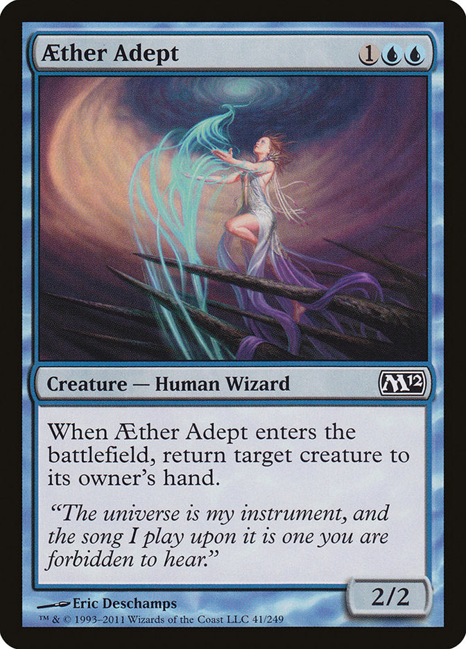 Aether Adept – Common Magic: The Gathering card from Magic 2012 (#41)