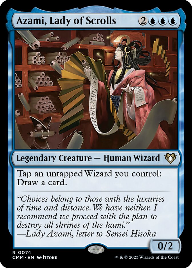 Azami, Lady of Scrolls – Rare Magic: The Gathering card from Commander Masters (#74)