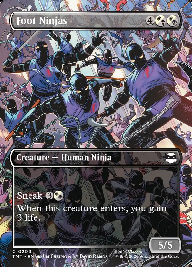 Foot Ninjas – Common Magic: The Gathering card from Teenage Mutant Ninja Turtles (#209)