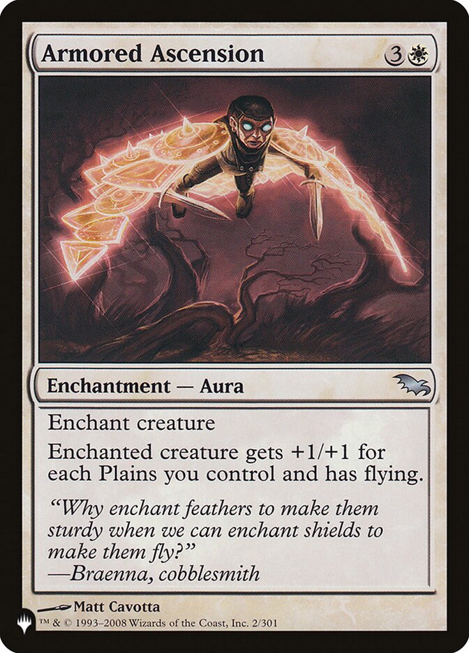 Armored Ascension – Uncommon Magic: The Gathering card from The List (#SHM-2)