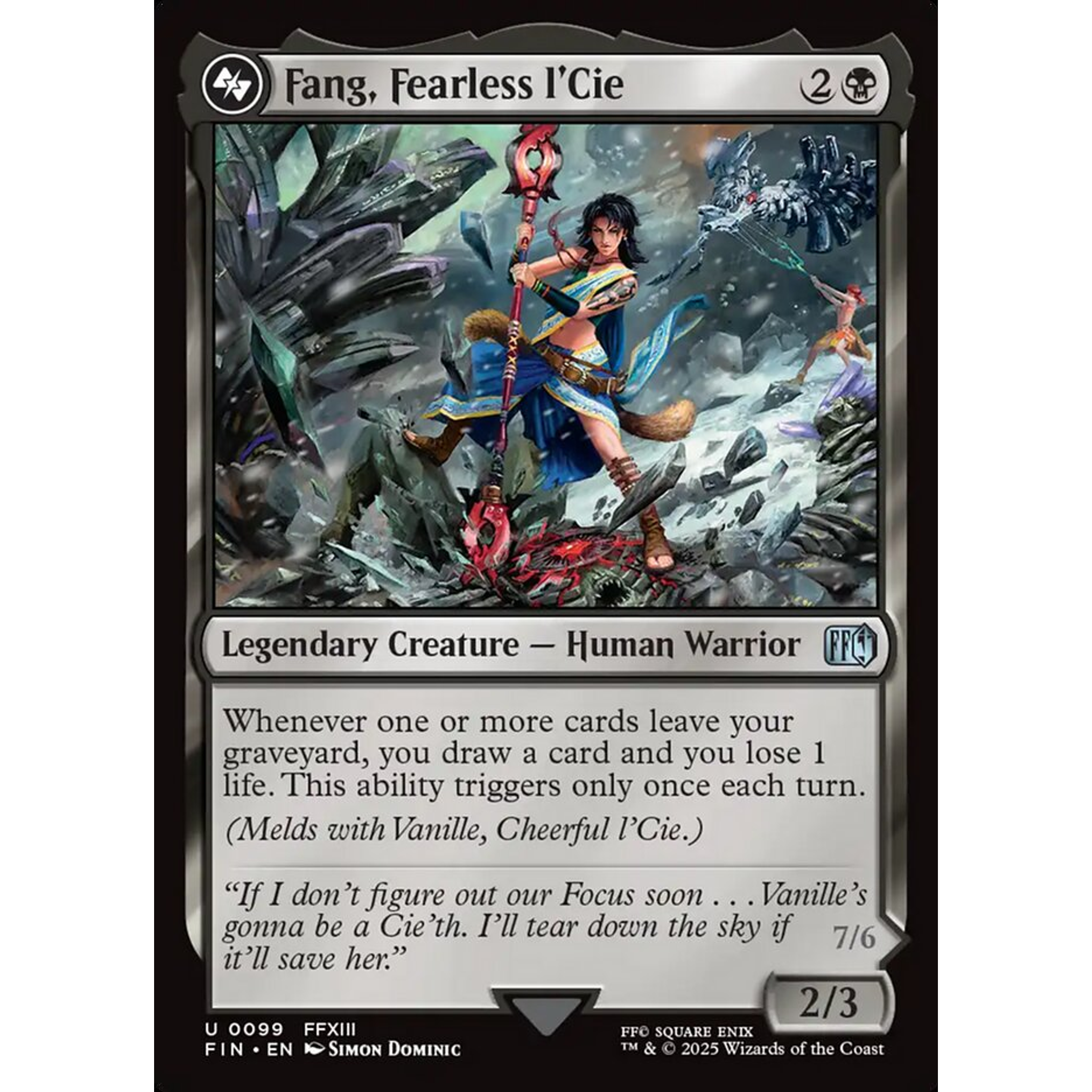 Fang, Fearless l'Cie // Ragnarok, Divine Deliverance (FIN 99) — Moore Collectables UK