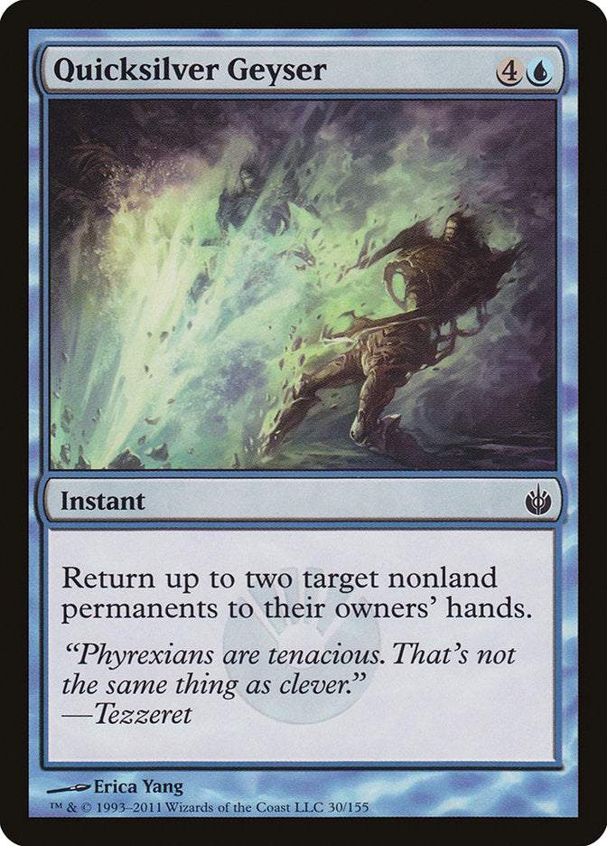 Quicksilver Geyser – Common Magic: The Gathering card from Mirrodin Besieged (#30)