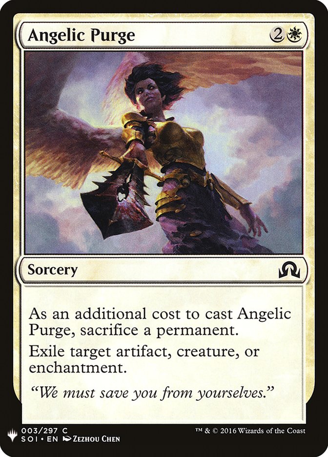 Angelic Purge – Common Magic: The Gathering card from The List (#SOI-3)
