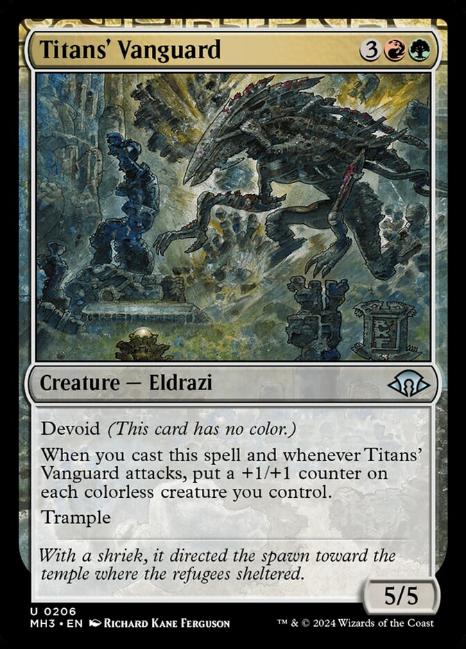 Titans' Vanguard – Uncommon Magic: The Gathering card from Modern Horizons 3 (#206)
