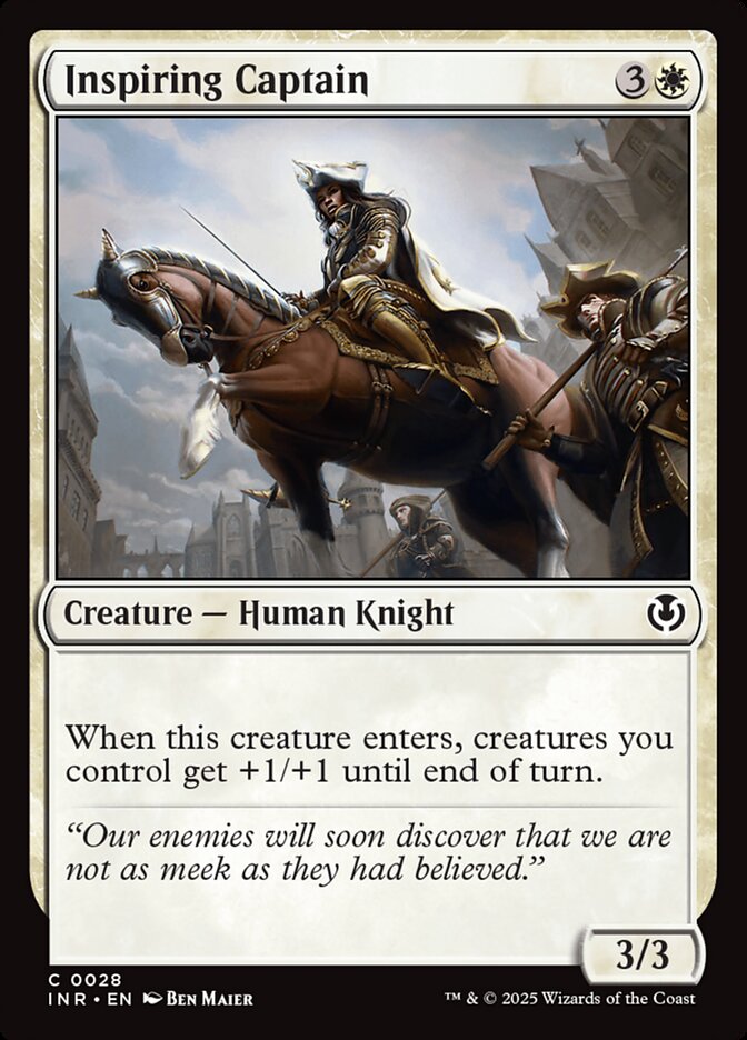 Inspiring Captain – Common Magic: The Gathering card from Innistrad Remastered (#28)