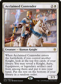 Acclaimed Contender – Rare Magic: The Gathering card from Throne of Eldraine (#1)