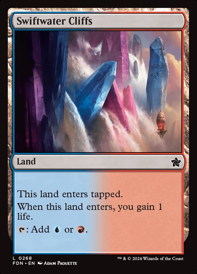 Swiftwater Cliffs – Common Magic: The Gathering card from Foundations (#268)