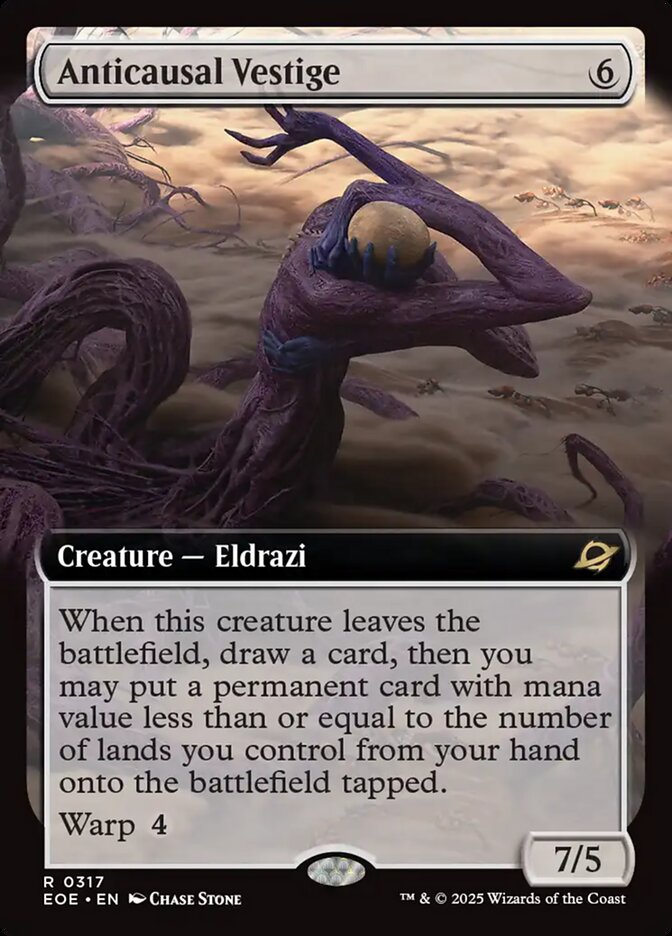 Anticausal Vestige – Rare Magic: The Gathering card from Edge of Eternities (#317)