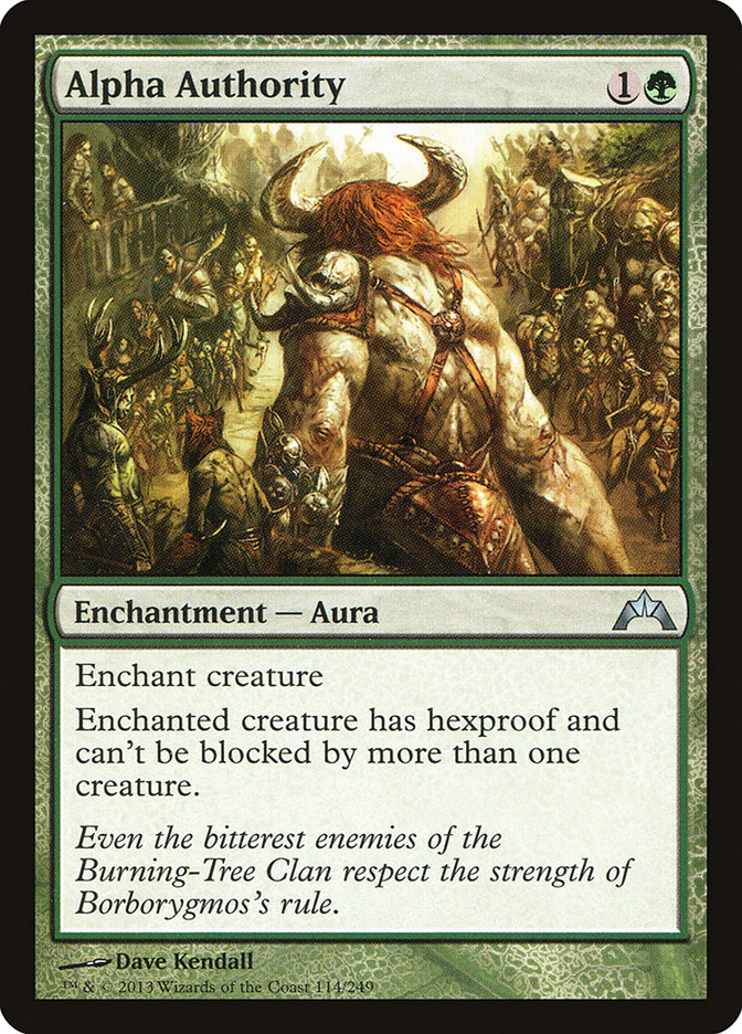 Alpha Authority – Uncommon Magic: The Gathering card from Gatecrash (#114)