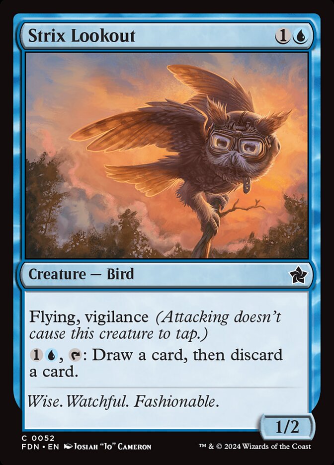 Strix Lookout – Common Magic: The Gathering card from Foundations (#52)