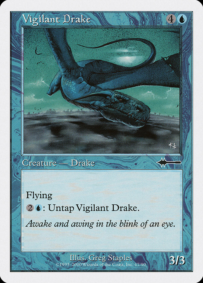 Vigilant Drake – Common Magic: The Gathering card from Beatdown Box Set (#17)