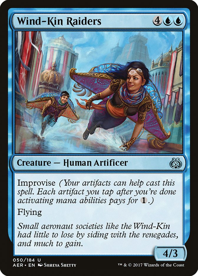 Wind-Kin Raiders – Uncommon Magic: The Gathering card from Aether Revolt (#50)