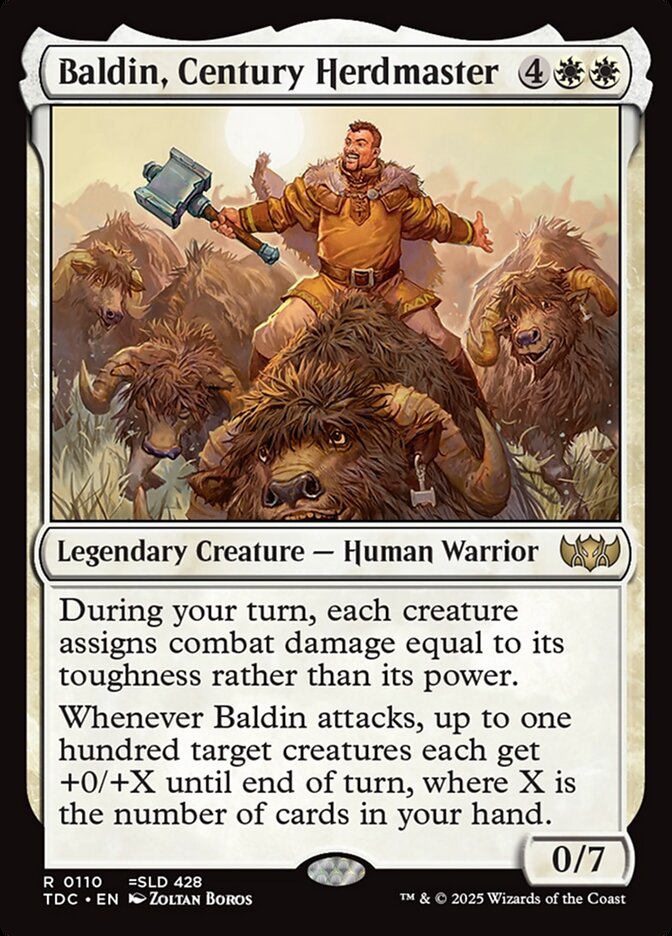 Baldin, Century Herdmaster – Rare Magic: The Gathering card from Tarkir: Dragonstorm Commander (#110)