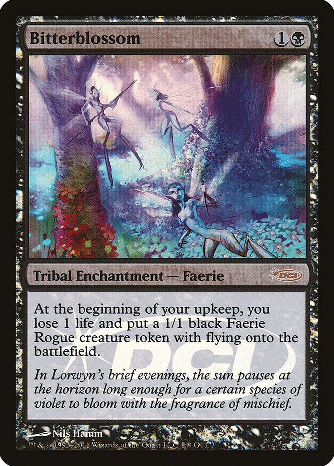 Bitterblossom – Rare Magic: The Gathering card from Judge Gift Cards 2011 (#1)