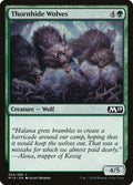 Thornhide Wolves – Common Magic: The Gathering card from Core Set 2019 (#204)