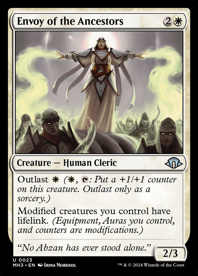 Envoy of the Ancestors – Uncommon Magic: The Gathering card from Modern Horizons 3 (#23)