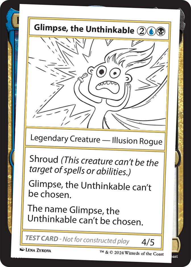 Glimpse, the Unthinkable – Rare Magic: The Gathering card from Mystery Booster 2 (#594)