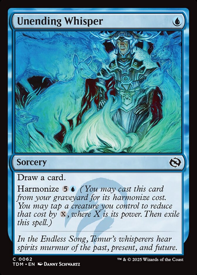 Unending Whisper – Common Magic: The Gathering card from Tarkir: Dragonstorm (#62)