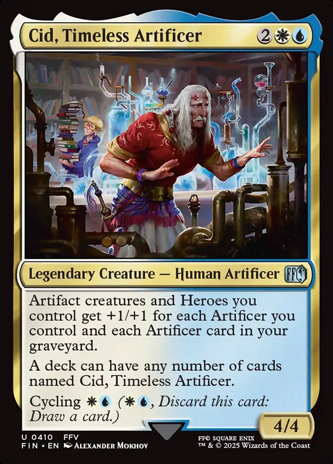 Cid, Timeless Artificer – Uncommon Magic: The Gathering card from Final Fantasy (#410)