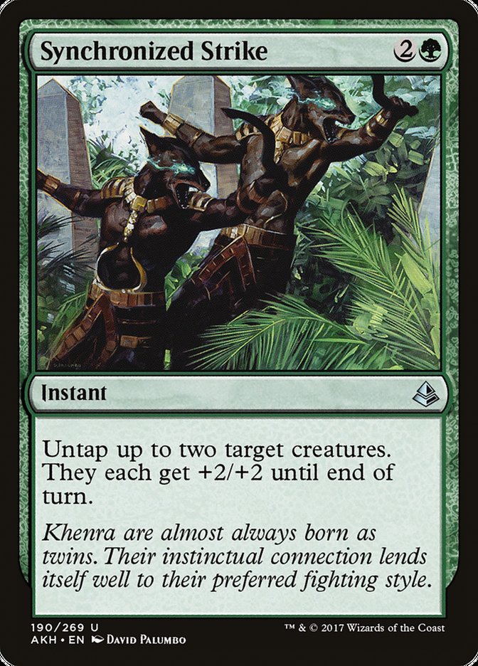 Synchronized Strike – Uncommon Magic: The Gathering card from Amonkhet (#190)