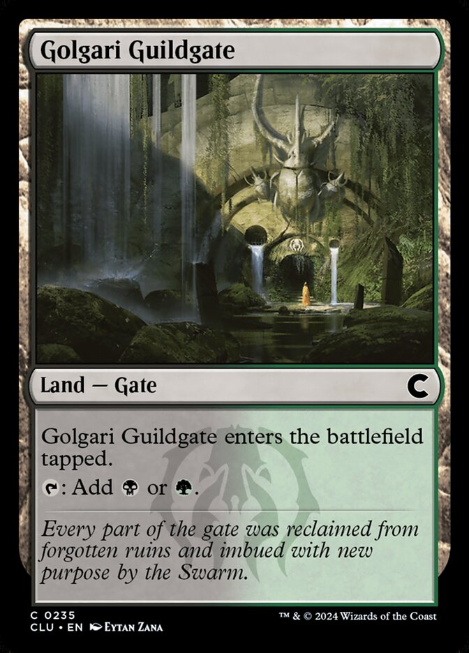 Golgari Guildgate – Common Magic: The Gathering card from Ravnica: Clue Edition (#235)