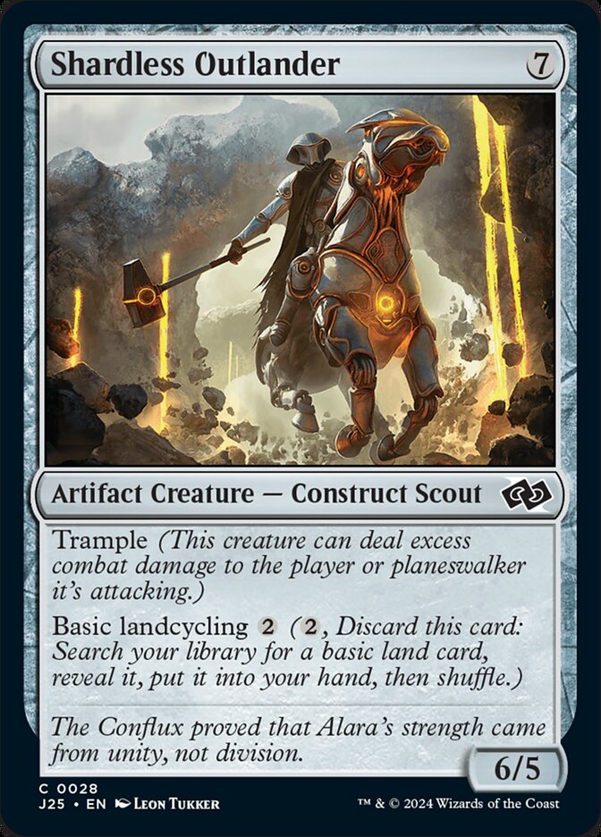 Shardless Outlander – Common Magic: The Gathering card from Foundations Jumpstart (#28)
