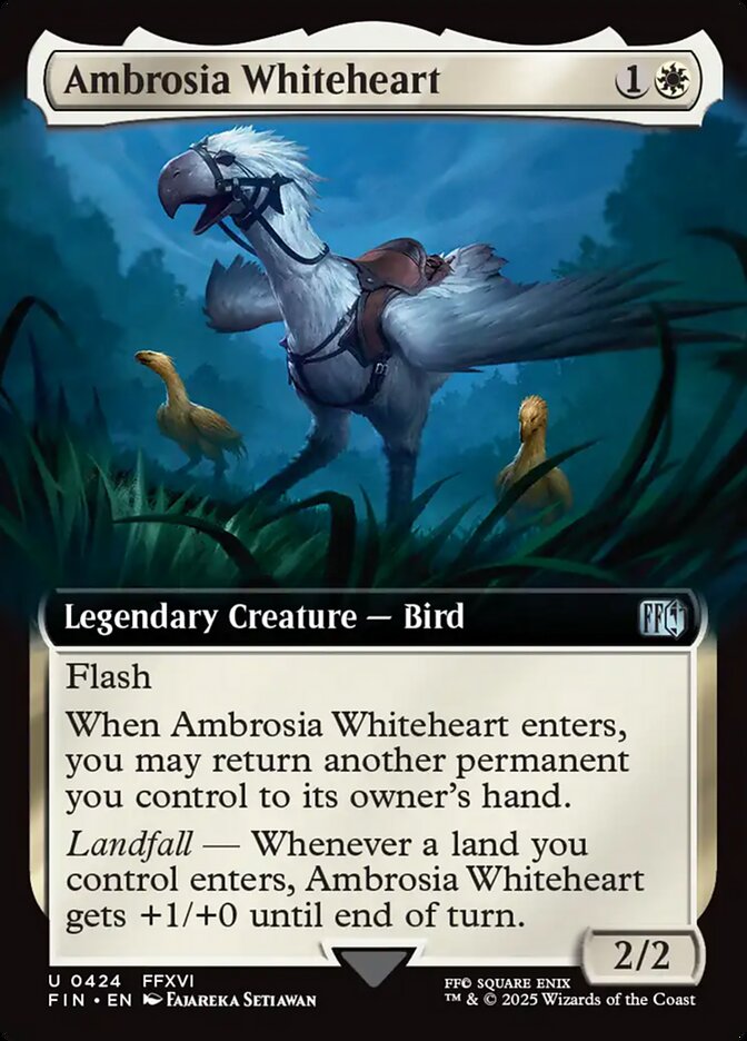Ambrosia Whiteheart – Uncommon Magic: The Gathering card from Final Fantasy (#424)