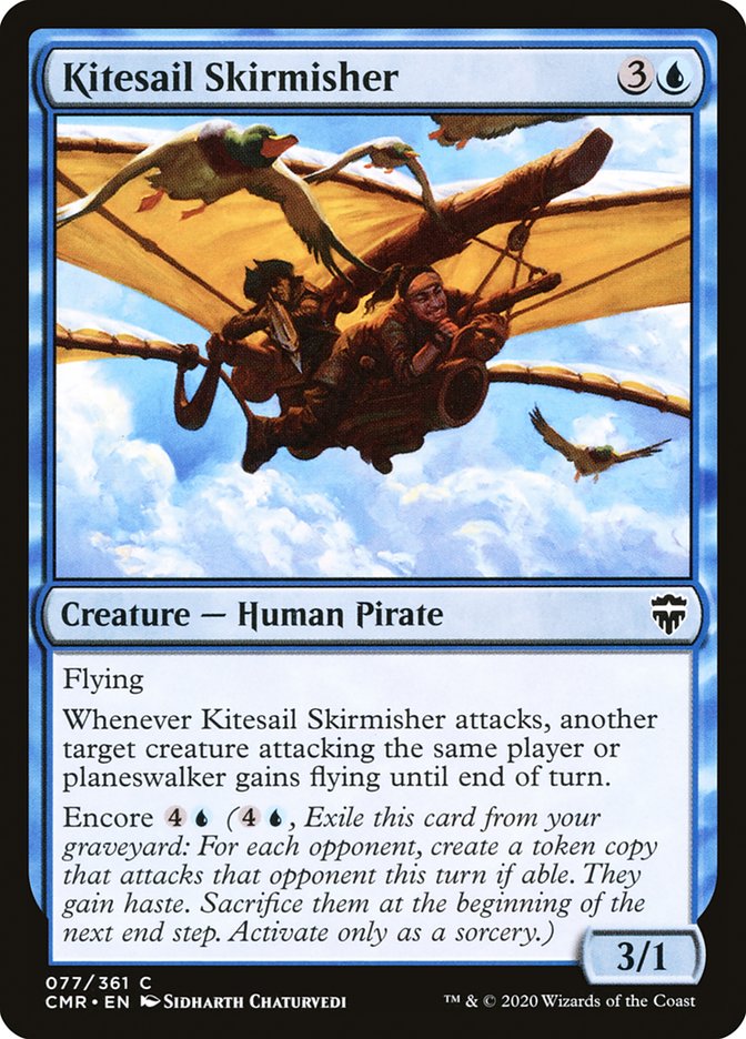 Kitesail Skirmisher – Common Magic: The Gathering card from Commander Legends (#77)
