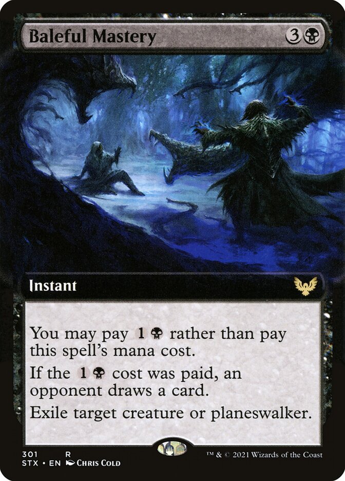Baleful Mastery – Rare Magic: The Gathering card from Strixhaven: School of Mages (#301)