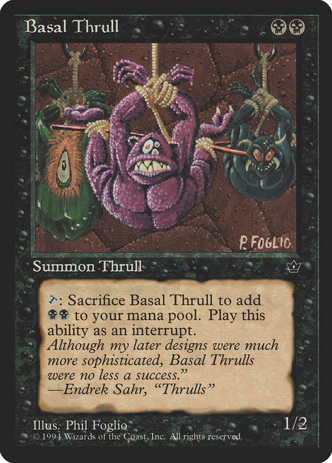 Basal Thrull – Common Magic: The Gathering card from Fallen Empires (#34b)