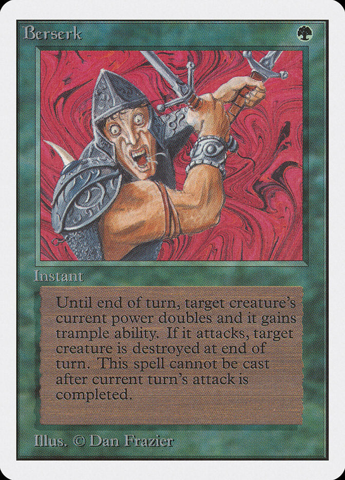 Berserk – Uncommon Magic: The Gathering card from Unlimited Edition (#186)