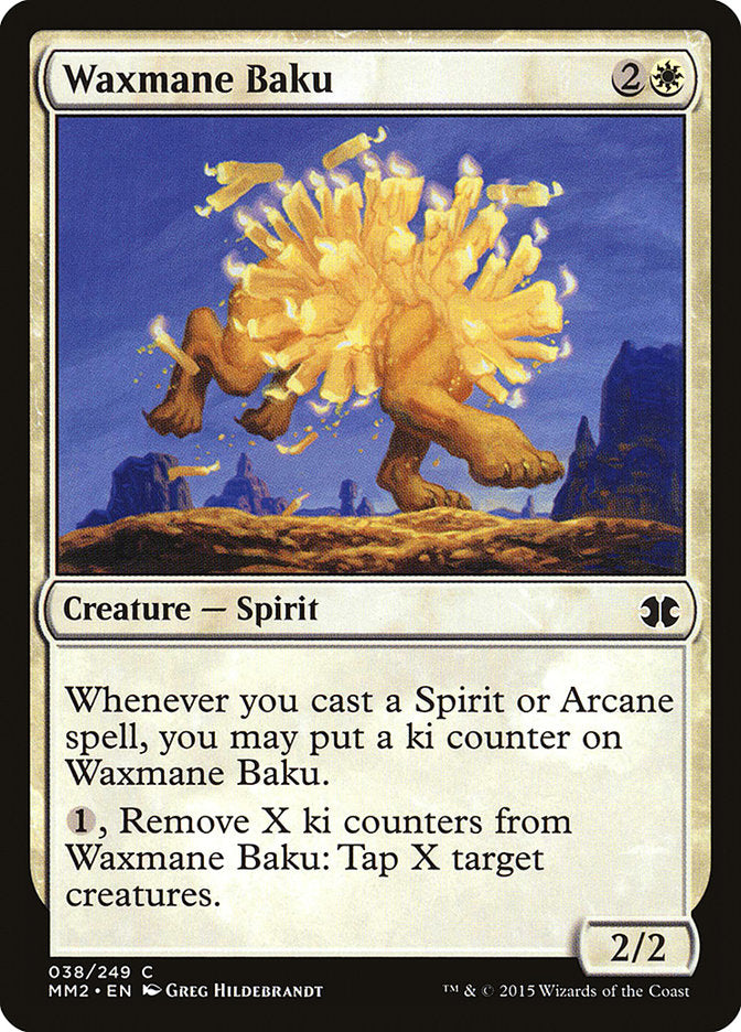 Waxmane Baku – Common Magic: The Gathering card from Modern Masters 2015 (#38)