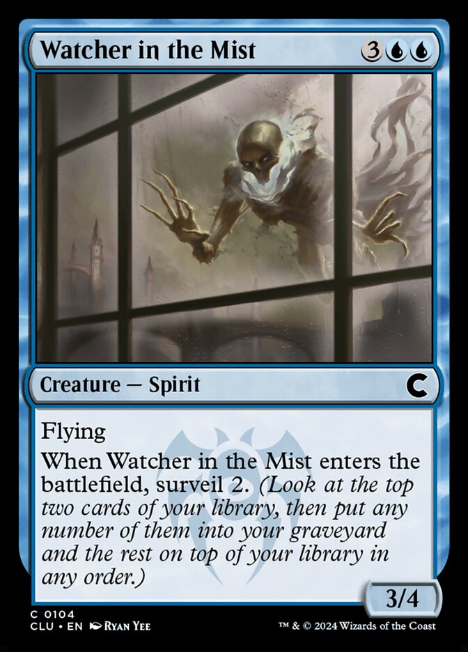 Watcher in the Mist – Common Magic: The Gathering card from Ravnica: Clue Edition (#104)