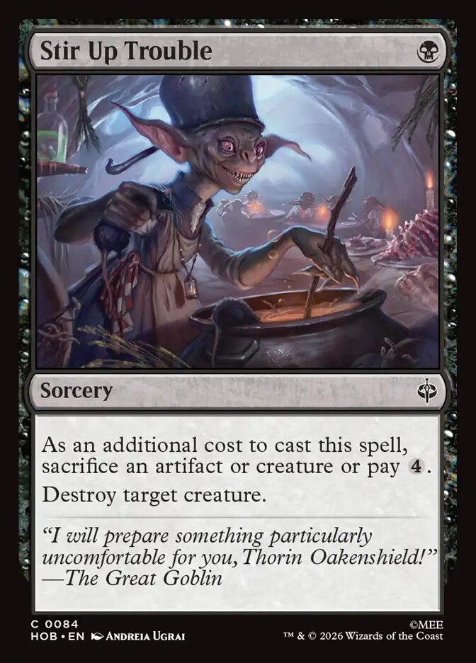 Stir Up Trouble – Common Magic: The Gathering card from The Hobbit (#84)