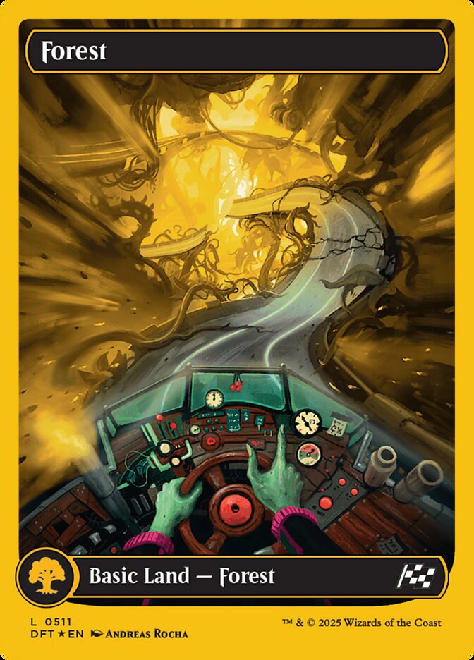 Forest – Common Magic: The Gathering card from Aetherdrift (#511)