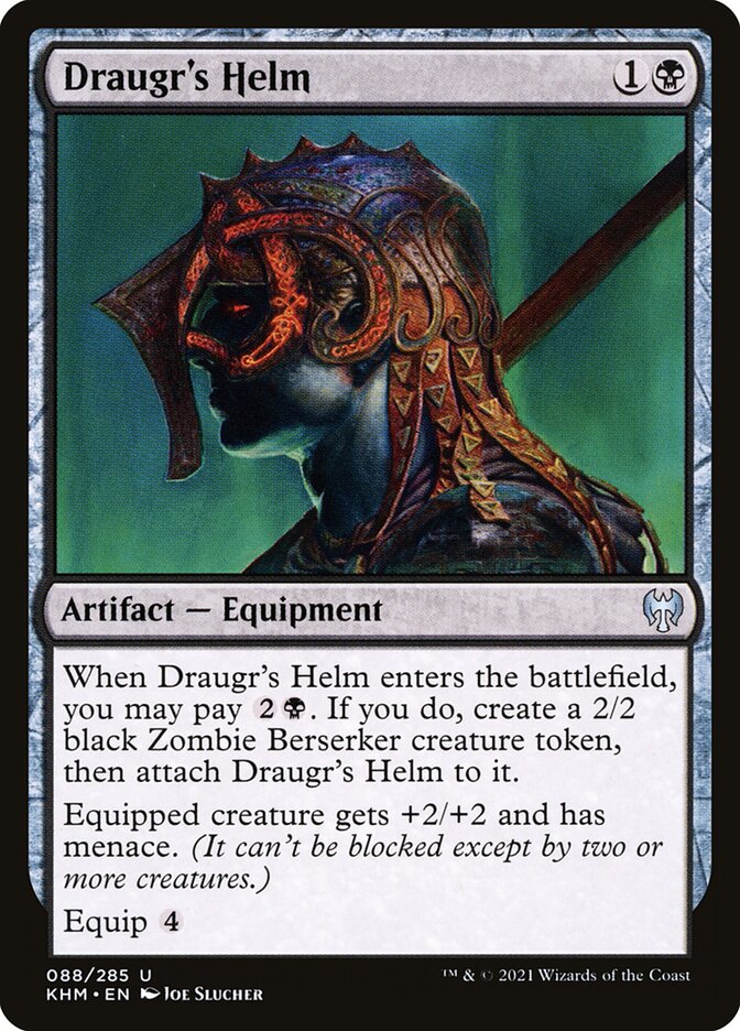 Draugr's Helm – Uncommon Magic: The Gathering card from Kaldheim (#88)